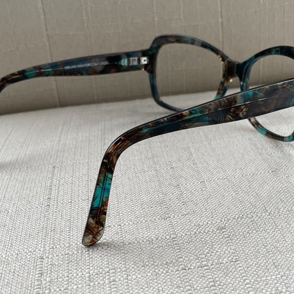 Kirkland Signature Eyeglasses Frame Blue Tortoise Glasses 55[]16 140 Made Italy - Picture 3 of 12